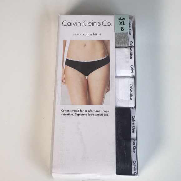 Calvin Klein Women 5-Pack Signature Logo Cotton Thong